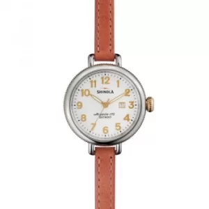 Image of Shinola Birdy 34mm Orchid Pink Rockford Double Wrap Strap Watch