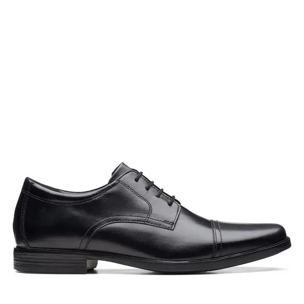 Image of Clarks Clarks Howard Cap Shoes - Black 6