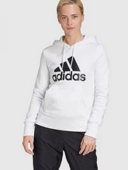 Image of adidas Badge Of Sport Overhead Hoodie - White, Size 2Xs, Women