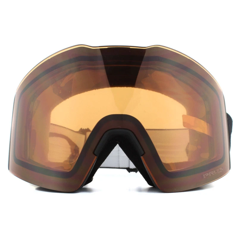 Image of Oakley Oakley Fall Line XL OO7099-18 Matte Black Prizm Persimmon Ski Goggles Black One Size Unisex 888392447234