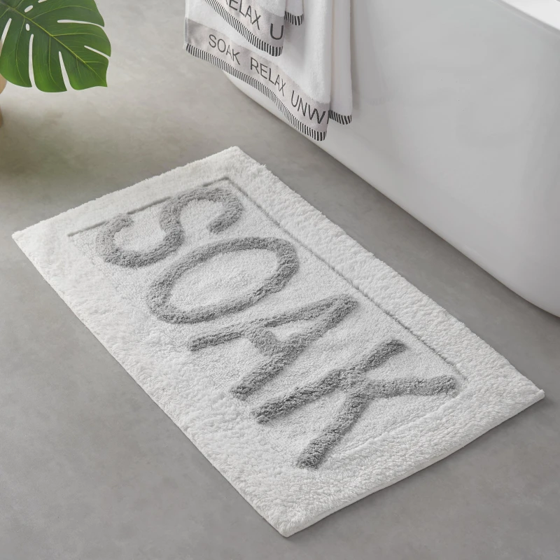 Image of Catherine Lansfield Soak Absorbent Bath Mat White