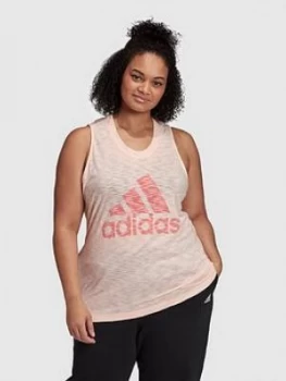 Image of Adidas Winners Tank (Curve) - Coral