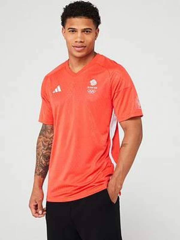 Image of adidas Team GB Football Shirt Adults - Red Red M