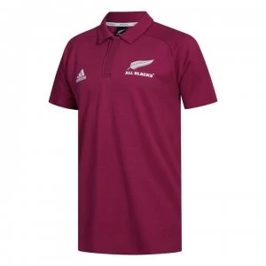 Image of adidas New Zealand All Blacks Mens Polo Shirt Primeblue - Burgundy