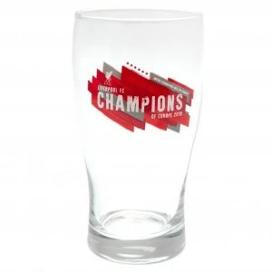 Image of Liverpool FC Champions of Europe Tulip Pint Glass