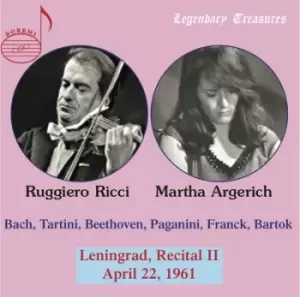 Image of Ruggiero Ricci/Martha Argerich Leningrad Recital II by Martha Argerich CD Album