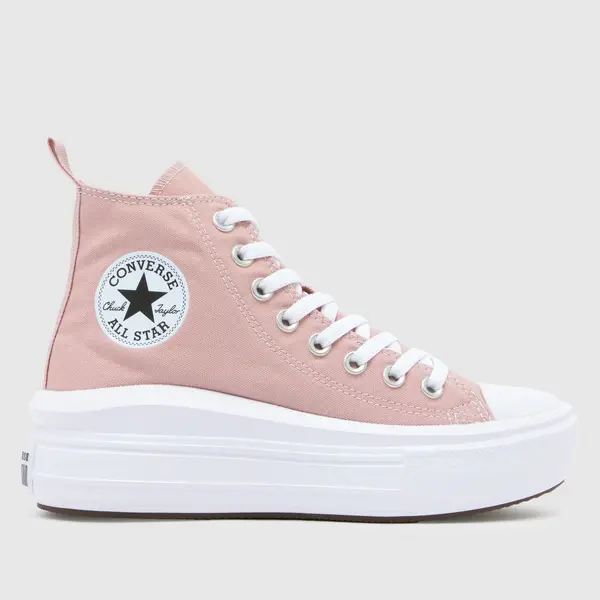 Image of Converse pale pink all star move Girls Youth trainers Pale Pink UK 4 (EU 37)