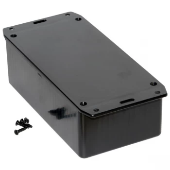 Image of Hammond 1591DSFLBK Multipurpose GPABS Enclosure Flanged Lid 150 x ...