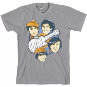 Image of The Monkees - Vinyl Heads Unisex XX-Large T-Shirt - Grey