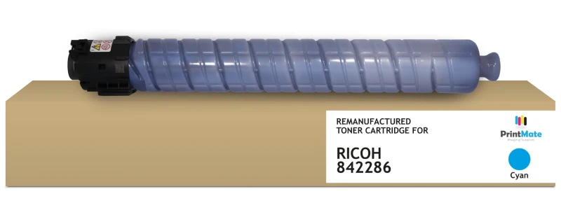 Image of PrintMate RICOH 842286. remanufactured toner. Cyan 22500p