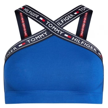 Image of Tommy Hilfiger Tommy Logo Strap Cross Bra - True Bue 425