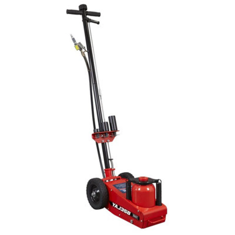 Image of Sealey Air Operated Single Stage Trolley Jack YAJ35B Weight Capacity: 35 Tonne