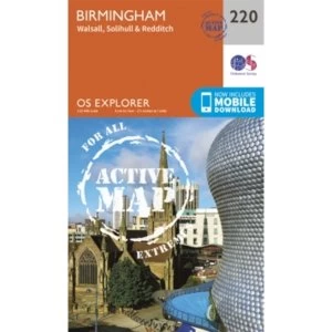 Image of Birmingham, Walsall, Solihull and Redditch by Ordnance Survey (Sheet map, folded, 2015)