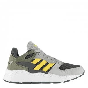 Image of adidas Chaos Junior Boys Trainers - Grey/Yell/Khaki