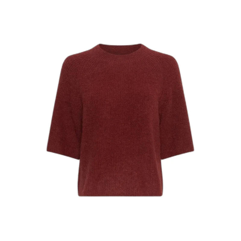 Image of moss copenhagen Womens 2/4 sweater Moss Copenhagen Milania Hope Rouge Female M/L