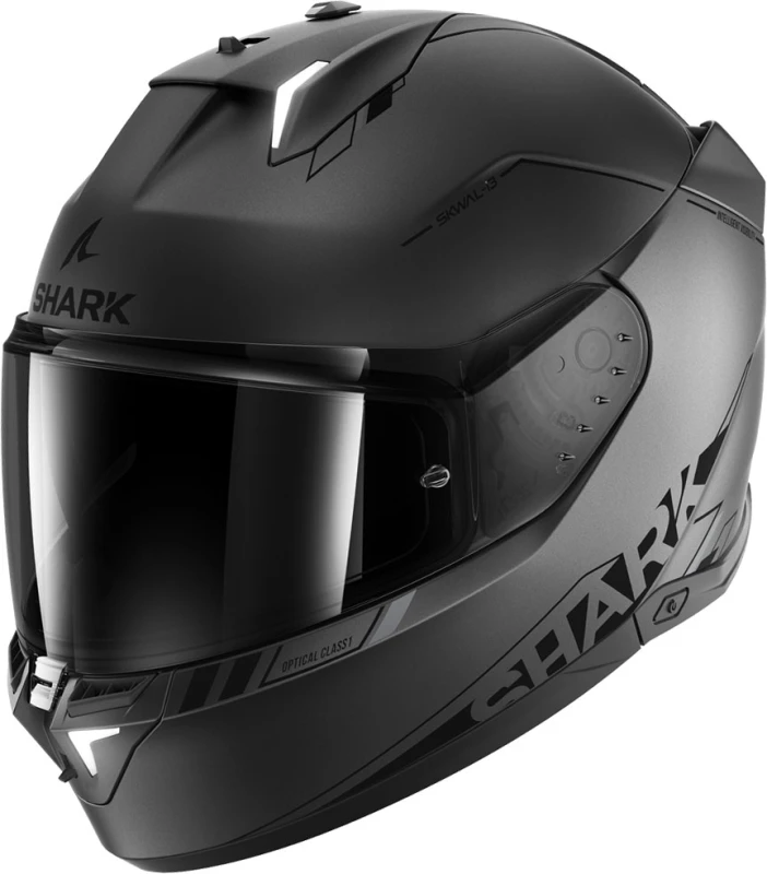 Image of Shark Skwal i3 Blank SP Helmet, black-grey-silver, Size 2XL for Men