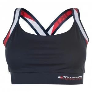 Image of Tommy Sport Mid Tape Sports Bra - Sport Navy