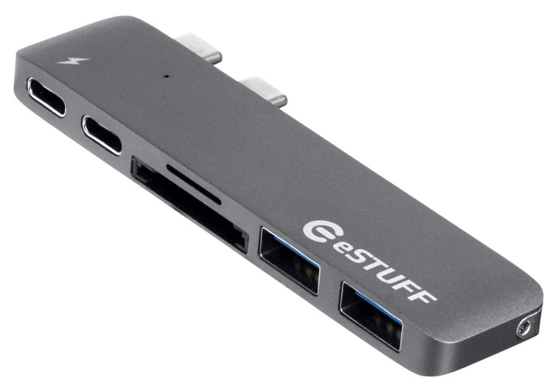 Image of eSTUFF ES84122-GREY interface hub USB 3.2 Gen 1 (3.1 Gen 1) Type-C 500