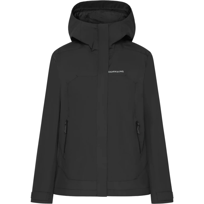 Image of Womens hooded jacket Didriksons Grit 3 Noir Female 36