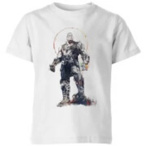 Image of Marvel Avengers Infinity War Thanos Sketch Kids T-Shirt - White - 9-10 Years