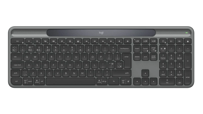 Image of Logitech Logitech Signature Slim Solar+ K980 keyboard Universal RF Wireless + Bluetooth QWERTY UK English Graphite 920-013763