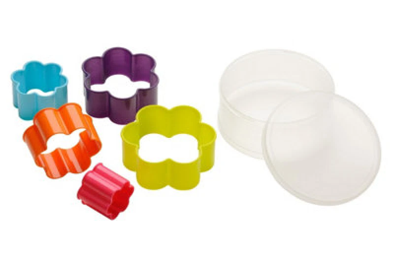 Image of Premier Housewares Coloured Shape Cutters 5Pc Flower Shape Cutter Multi