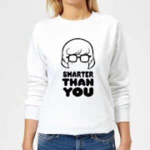 Image of Scooby Doo Smarter Than You Womens Sweatshirt - White - L