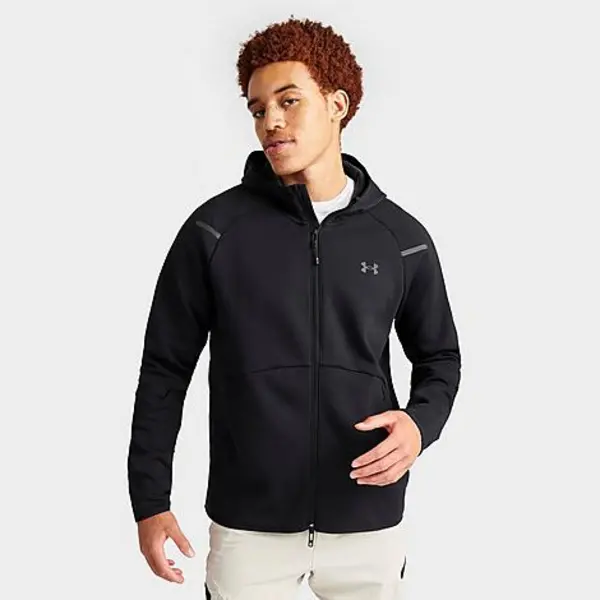 Image of Mens Under Armour Unstoppable Fleece Full-Zip Hoodie