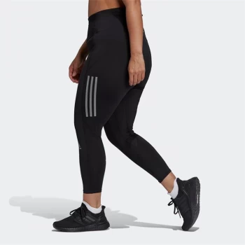 Image of adidas Own The Run 7/8 Running Leggings (Plus Size) Women - Black