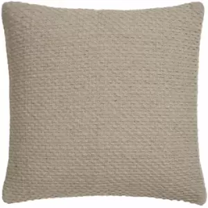 Image of Drift Home - Hayden Textured Weave Eco-Friendly 100% Recycled Cotton Filled Cushion, Natural, 43 x 43 Cm