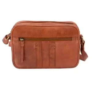 Image of PRIMEHIDE Arizona Leather Shoulder Bag - Brown