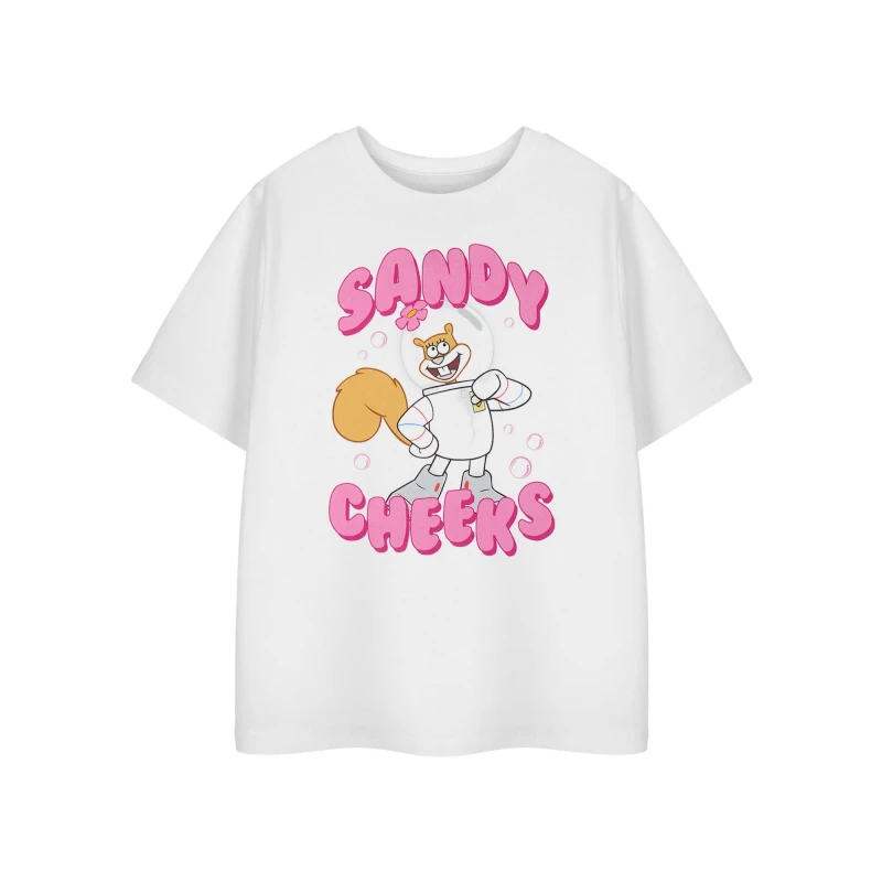Image of Spongebob Squarepants Short Sleeved T-Shirt White