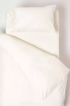 Image of Organic Cotton Cot Bed Duvet Cover Set 400 Thread Count