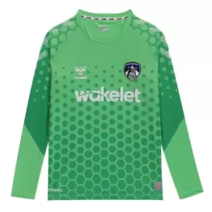 Image of Hummel Oldham Athletic Goalkeeper Shirt 2019 2020 Boys - Green