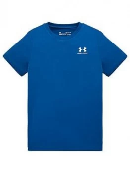 Image of Urban Armor Gear Boys Childrens Sportstyle Left Chest Short Sleeved T-Shirt - Blue, Size 13 Years, XL