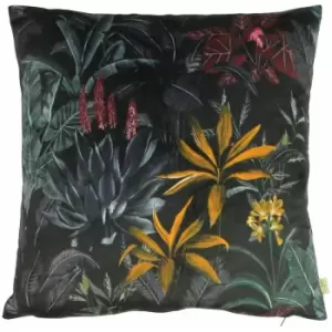 Image of Evans Lichfield Zinara Leaves Cushion Cover (43cm x 43cm) (Multicoloured) - Multicoloured