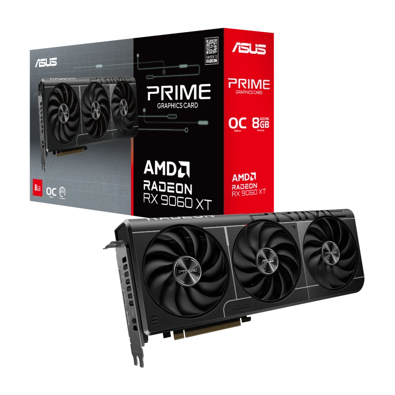 Image of ASUS Prime Radeon RX 9060 XT 8GB GDDR6 OC Edition 90YV0MI0-M0NA00