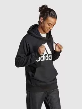 Image of adidas Sportswear Essentials French Terry Big Logo Hoodie - Black, Size XL, Men
