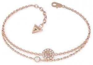 Image of Guess Miniature Rose Gold PVD Charm Bracelet UBB79034-L Jewellery