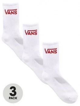 Image of Vans Crew Socks 3PK White Women
