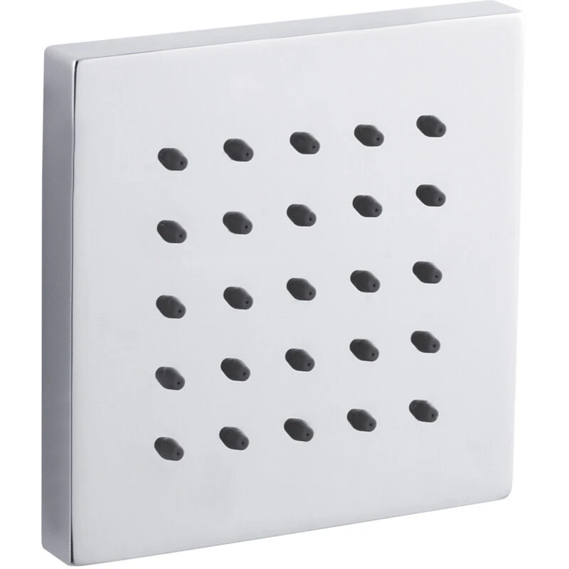 Image of HUDSON REED Square Tile Body Jet 92mm h x 92mm w Single - Chrome - Hudson Reed bdj002
