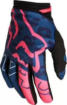 Image of FOX 180 Skew Ladies Motocross Gloves, blue, Size XL for Women, blue, Size XL for Women