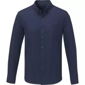Image of Elevate Mens Pollux Long-Sleeved Shirt (S) (Navy)