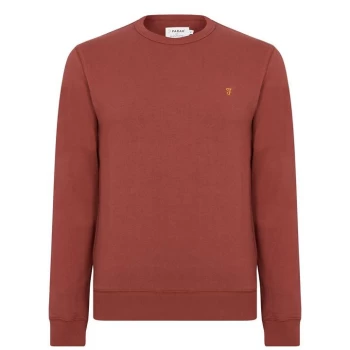 Image of Farah Tim Crew Sweatshirt - Smoky Mauve 523
