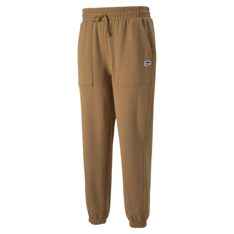 Image of Puma Puma Fleeced Jogging Bottoms Mens - Brown Brown XS