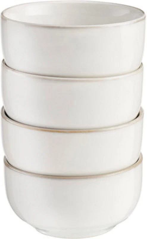 Image of Cooks Professional Nordic Stoneware Set of 4 - Side Bowls in White White