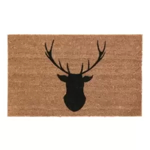 Image of Premier Housewares Natrual Coir Doormat - Stag