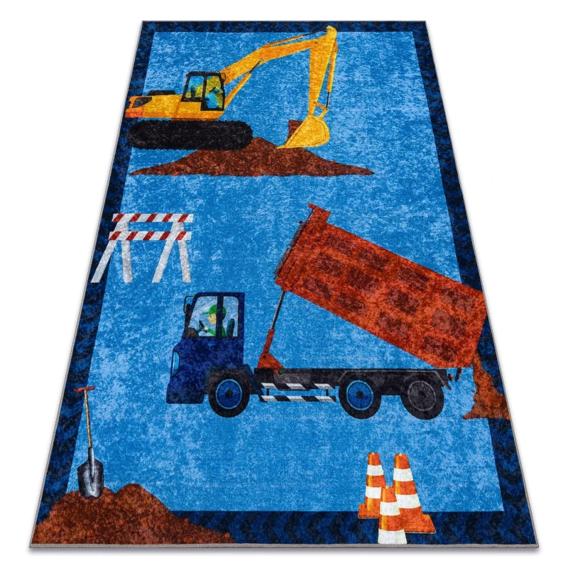 Image of RugsX Junior Rug in Blue Size: 160cm x 220cm Blue Unisex 160cm x 220 cm