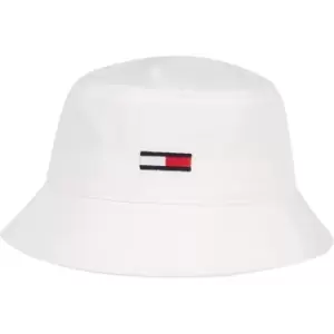 Image of Tommy Jeans Flag Bucket Hat - White