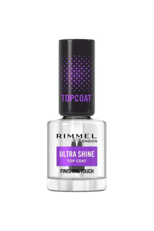 Image of Rimmel London Ultra Shine Nail Polish Top Coat Clear unisex